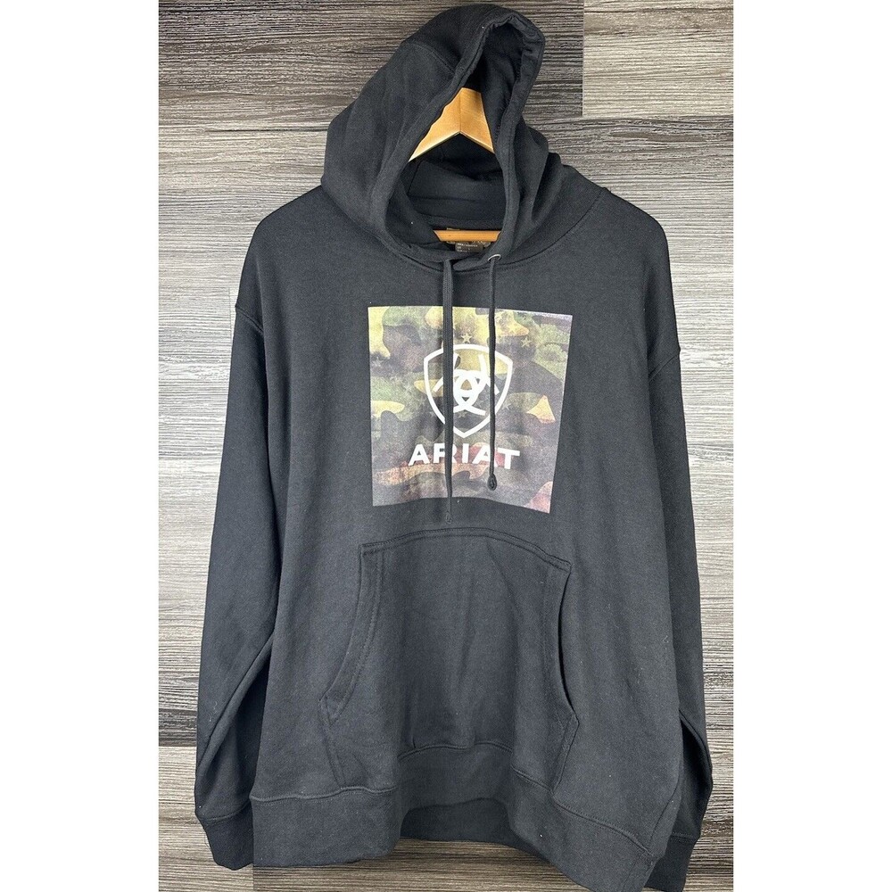 Ariat® Men's‎ USA Proud Camo Graphic Hooded Sweatshirt Large